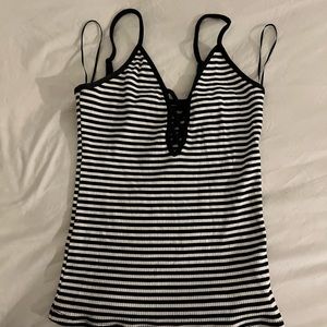 Striped slip top in size M
